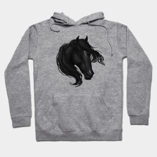 Horse Head - Black Star Snip Hoodie